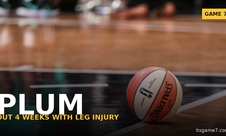 Sparks Lose Kelsey Plum for at Least Four Weeks With Lower Leg Injury
