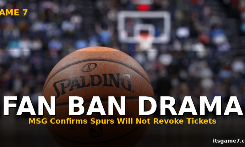 Spurs Tried to Block Knicks Fans From NBA Finals Game 5. The Knicks Just Called Them Out.