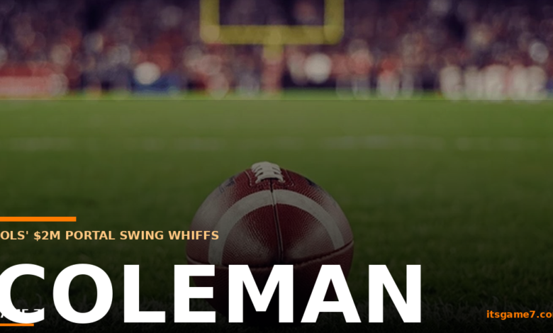 Tennessee Cuts Chaz Coleman After $2 Million Transfer Bet Falls Apart 1