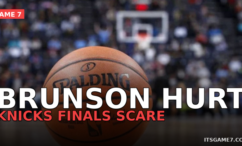Jalen Brunson Knee Injury in Game 1 Becomes Knicks' Biggest Finals Worry 1