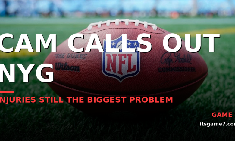 Cam Newton Calls the Giants Overrated, and He Has a Point About the Injury Risk 1