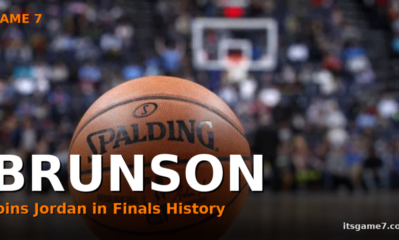 Jalen Brunson Just Joined Michael Jordan in the NBA Finals Record Book. The Knicks Finally Have Their Guy. 1