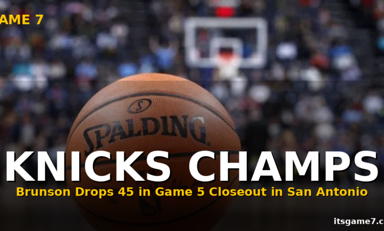 The Knicks Just Won Their First NBA Title Since 1973 Behind a Jalen Brunson Masterpiece