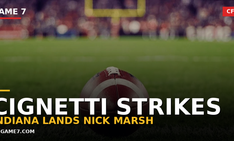 Curt Cignetti and Indiana Just Stole Michigan State's Nick Marsh in the Transfer Portal 1