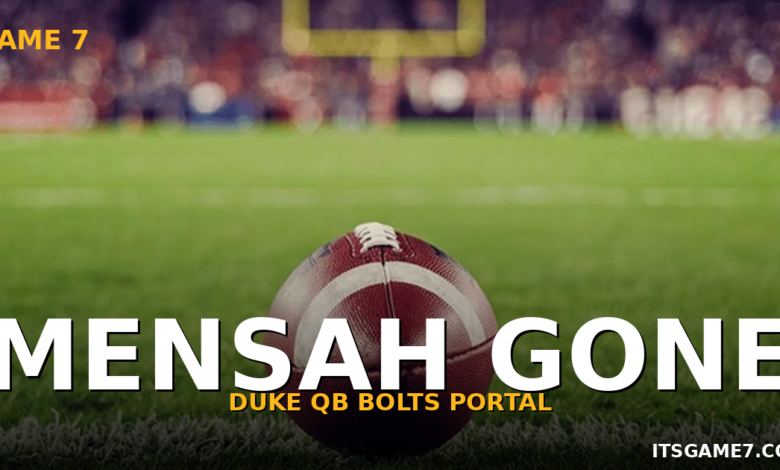 Darian Mensah Stuns Duke by Entering Transfer Portal Despite $4 Million Deal