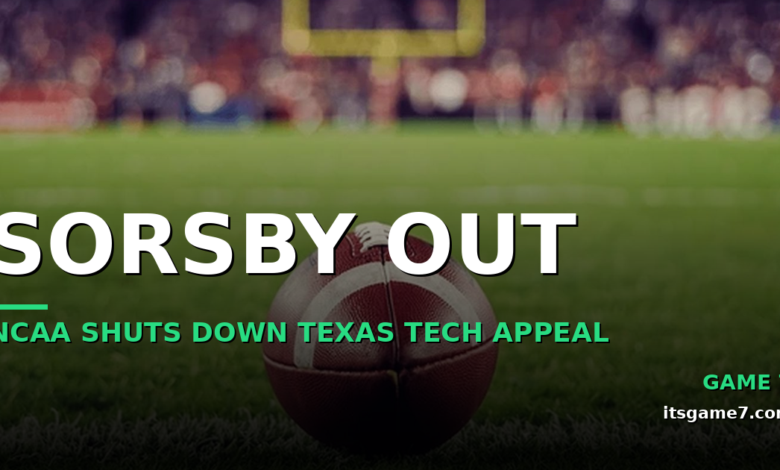 NCAA Rejects Texas Tech's Appeal for Brendan Sorsby. The Quarterback Is Officially Done in Lubbock 1