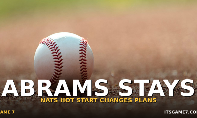 CJ Abrams Off the Trade Market? Nationals Hot Start Changes Everything for Washington