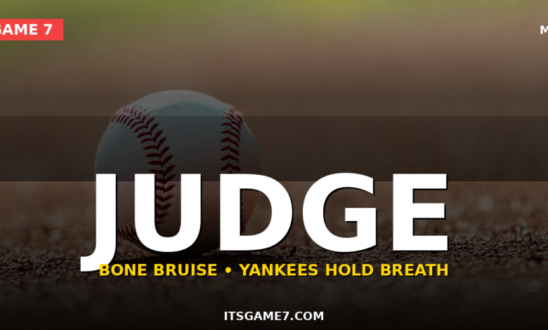 Aaron Judge Has a Bone Bruise in His Rib Cage. The Yankees Are Sweating 1