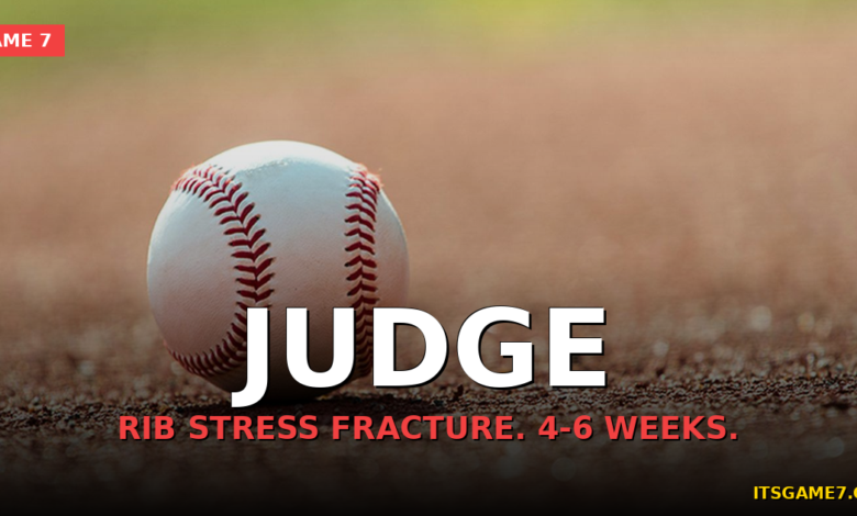 Aaron Judge Diagnosed With Rib Stress Fracture. Yankees Just Lost Their MVP for Months 1