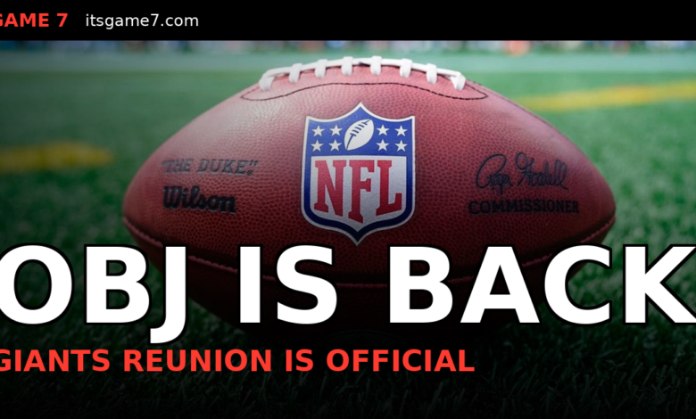 Odell Beckham Jr. Signs With Giants in Stunning Return to Where It All Started