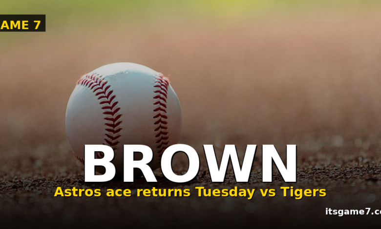 Astros Get Hunter Brown Back Tuesday: What His Return Means for the Rotation 1