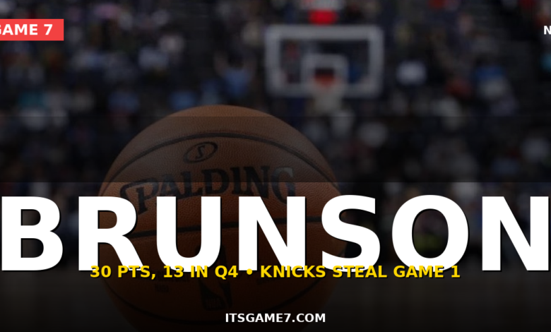Jalen Brunson Stole Game 1 of the NBA Finals With a 13-Point Fourth Quarter 1