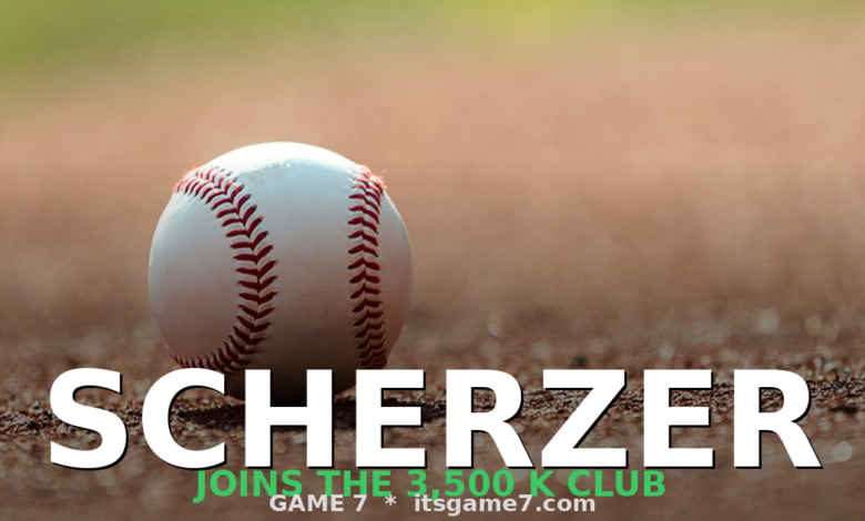 Max Scherzer Became Just the 11th Pitcher in MLB History to Reach 3,500 Strikeouts 1