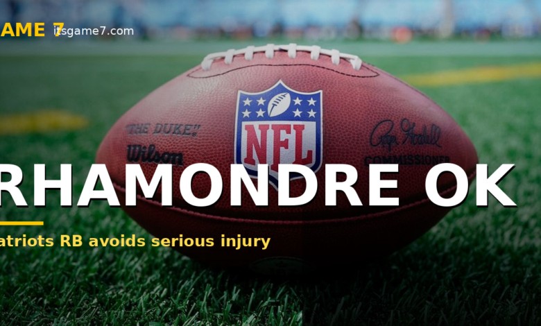 Rhamondre Stevenson Avoids Major Injury in Charity Game: Patriots Dodge a Bullet