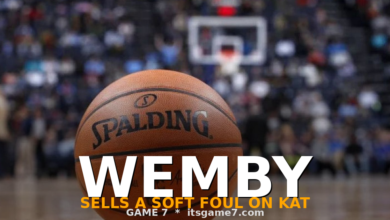 Victor Wembanyama Drew the Softest Offensive Foul on Karl-Anthony Towns in Game 4 7