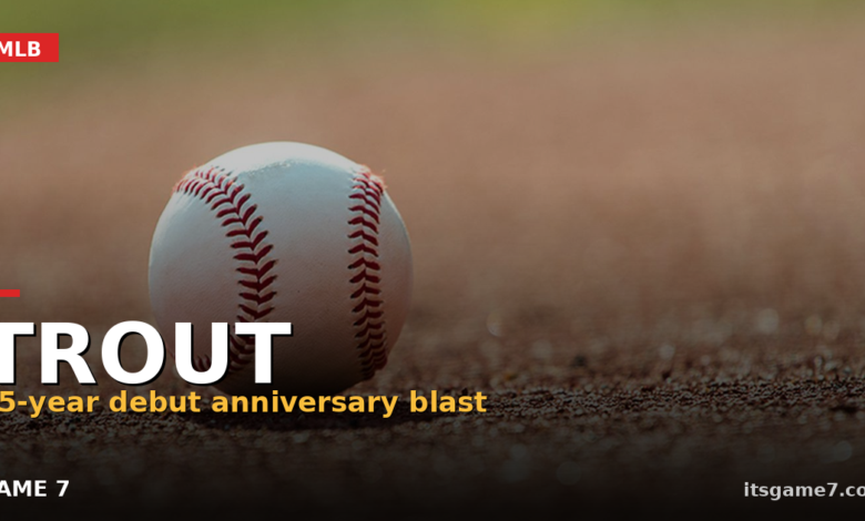 Mike Trout Homers on the 15th Anniversary of His MLB Debut in Angels Blowout Win