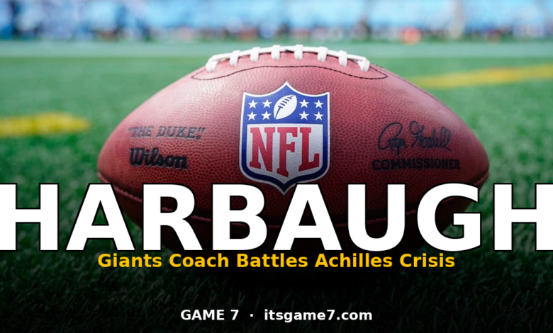 John Harbaugh Deals With Achilles Nightmare in New York: Giants Coach Adds Equipment After Three Injuries