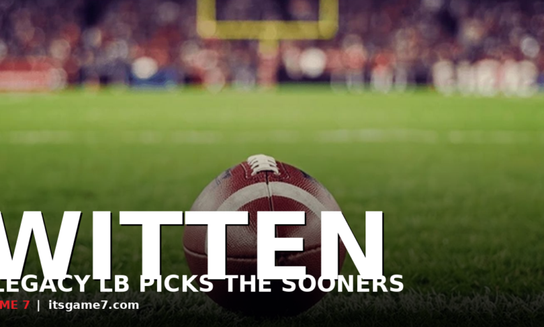 Cooper Witten Commits To Oklahoma, Jason Witten's Four-Star Son Picks Sooners