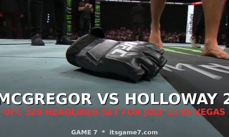 Conor McGregor vs. Max Holloway 2 Is Officially Set for UFC 329. Buckle Up. 1