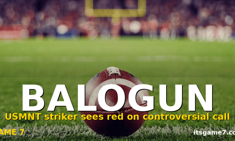 Folarin Balogun Gets Sent Off on Soft Red Card in USMNT World Cup Match