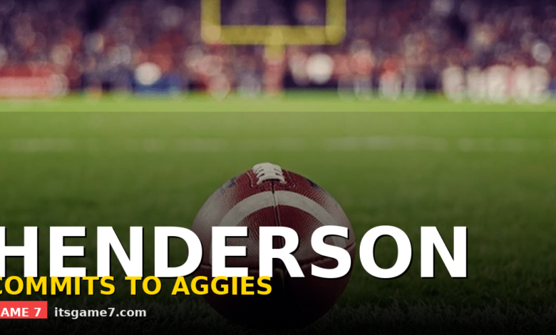 Five-Star LB Kaden Henderson Picks Texas A&M Over Notre Dame and LSU 1