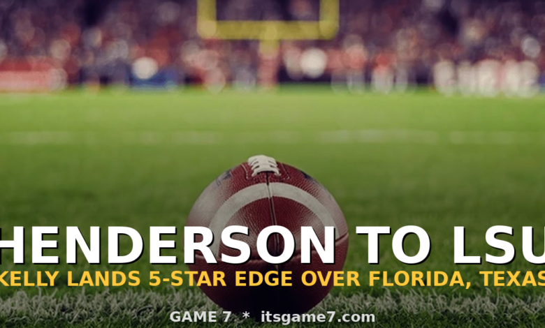 LSU Lands Five-Star Edge Rusher Trenton Henderson in Major SEC Recruiting Win 1