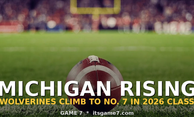Michigan Football Climbs to No. 7 in the 2026 Recruiting Rankings 1