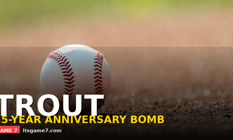 Mike Trout Celebrates 15 Years in MLB With a 438-Foot Bomb 1