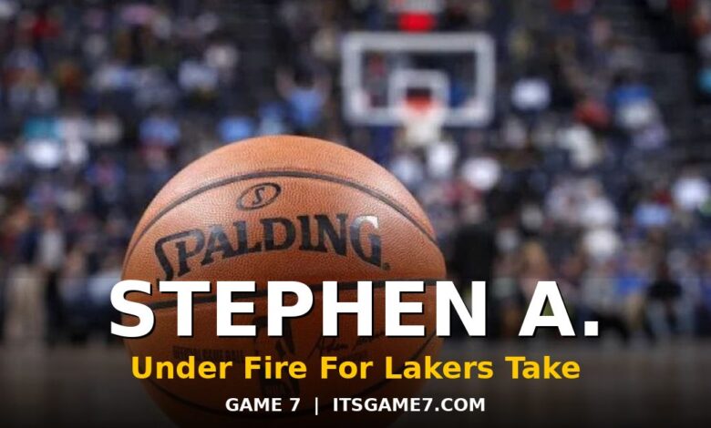 Stephen A. Smith Under Fire For Lakers Comments: Analyst Faces Backlash