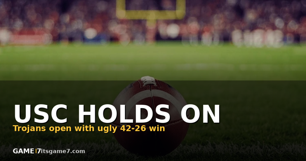 USC Survives San Jose State 42-26 After Nearly Blowing 32-Point Lead