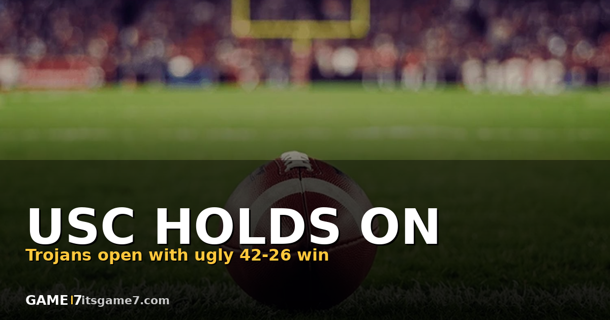 USC Survives San Jose State 42-26 After Nearly Blowing 32-Point Lead