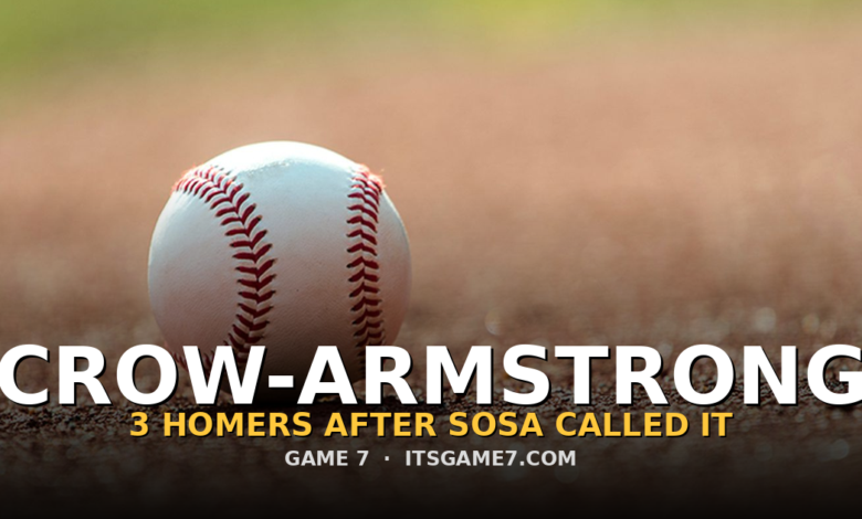 Pete Crow-Armstrong Homers 3 Times After Sammy Sosa Prediction: Cubs Star's MVP Case Grows 1
