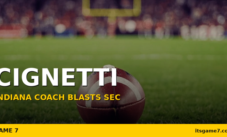 Curt Cignetti Torches the SEC at Big Ten Media Days: 'We Don't Cry a River' 1