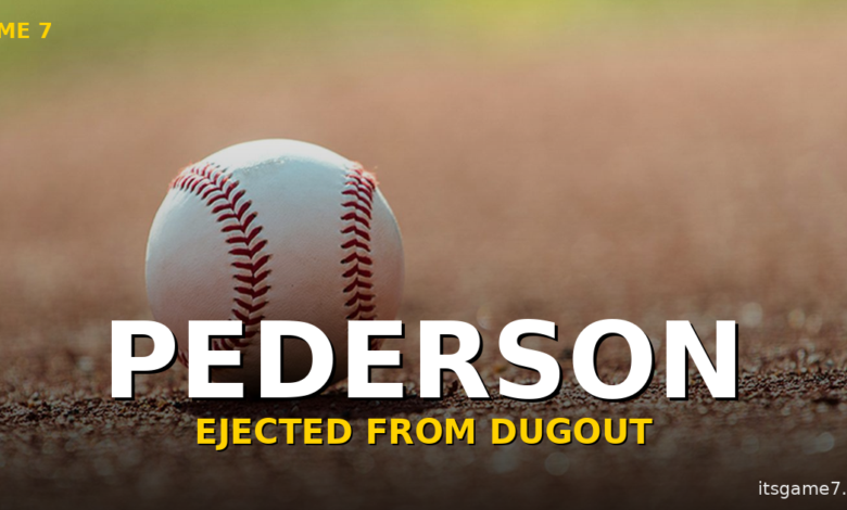 Joc Pederson Gets Ejected From the Dugout in Wild Rangers-White Sox Scene 1
