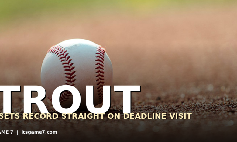 Mike Trout Clears the Air on His Head-Turning Trade Deadline Visit 1