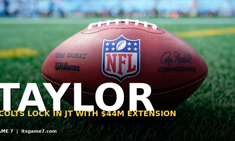 Colts Make a Decision on Jonathan Taylor's Future: A $44M Extension Locks Him in 1