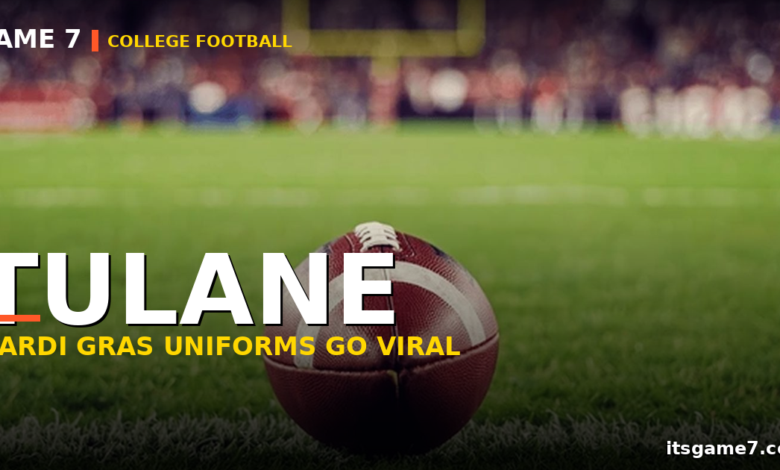 Tulane Mardi Gras Uniforms Break the Internet: Fans Call It 'Uniform of the Year' 1