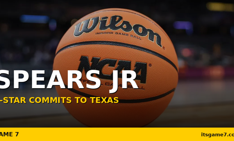 Marcus Spears Jr. Reclassifies to 2026, Commits to Texas Basketball 1