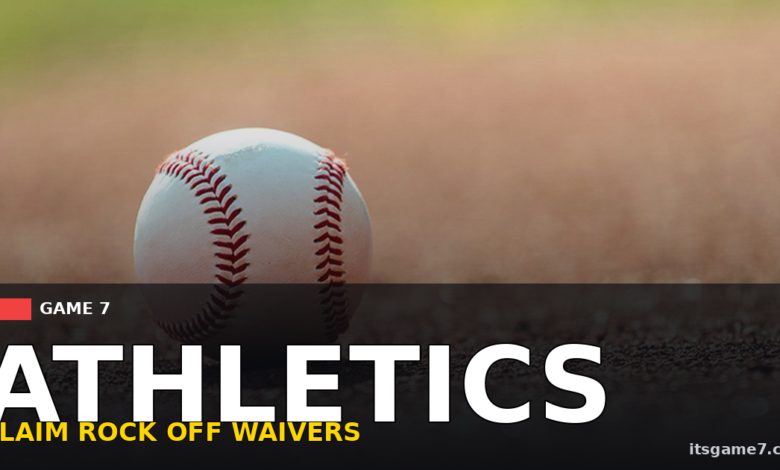 Athletics Claim Left-Hander Joe Rock Off Waivers From White Sox in Post-Deadline Move 1