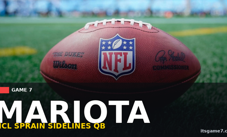 Commanders QB Marcus Mariota Suffers MCL Sprain, Will Miss Rest of Preseason 1