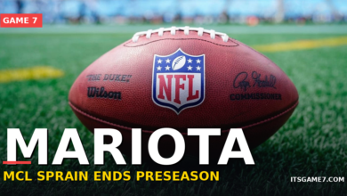 Commanders QB Marcus Mariota Sprains MCL, Will Miss Rest of Preseason 5
