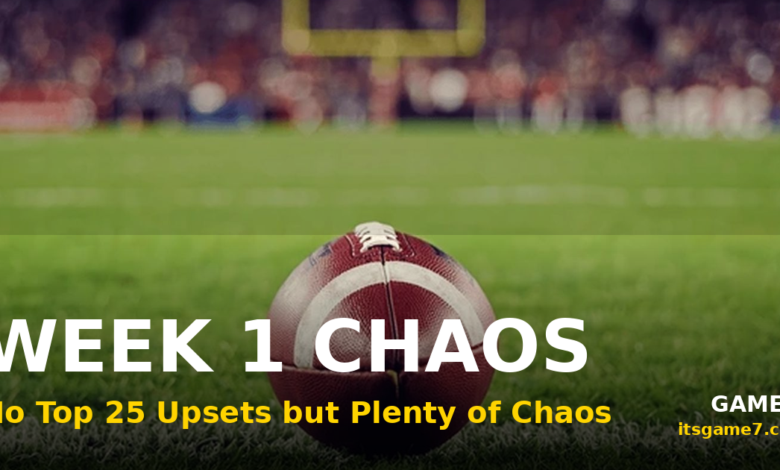 College Football Week 1 Had No Top 25 Upsets but Plenty of Chaos