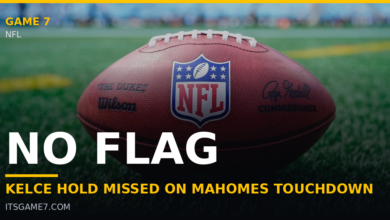 Travis Kelce Gets Away With Hold on Patrick Mahomes' Touchdown Run vs. Broncos 1