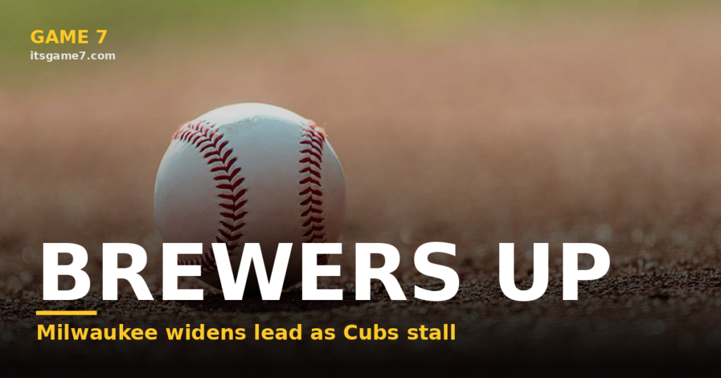 The Brewers Are Building A Real Cushion In The NL Central, And The Cubs Should Panic