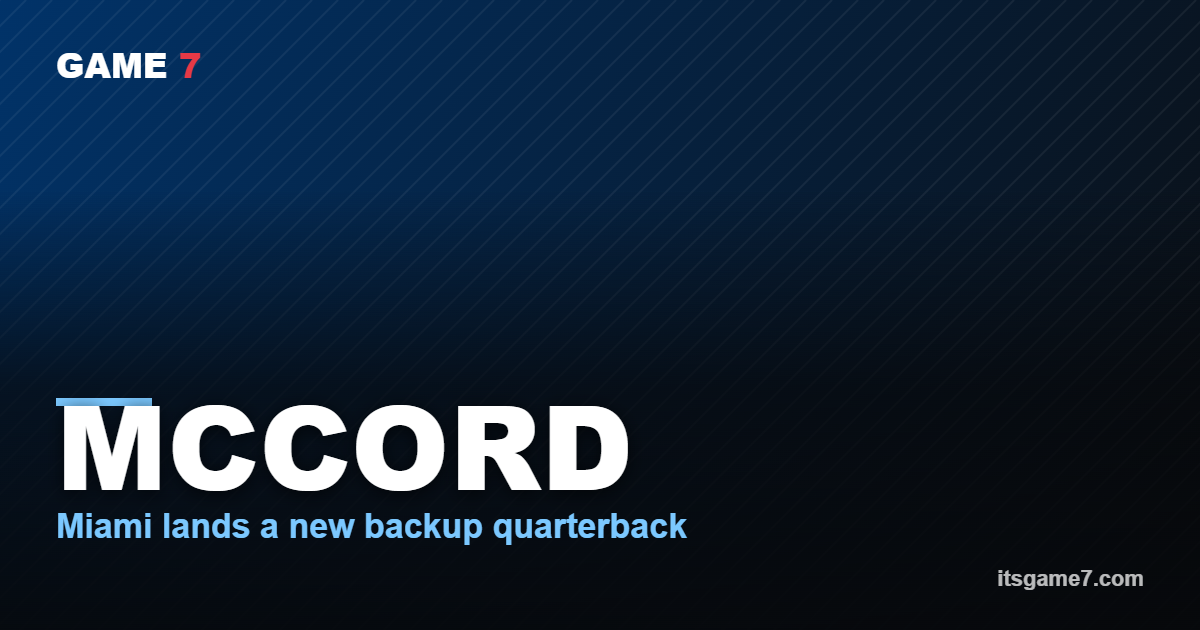Dolphins Trade for Kyle McCord: What It Means for Miami’s Quarterback Room