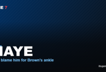 MAYE Fans blame him for Brown's ankle