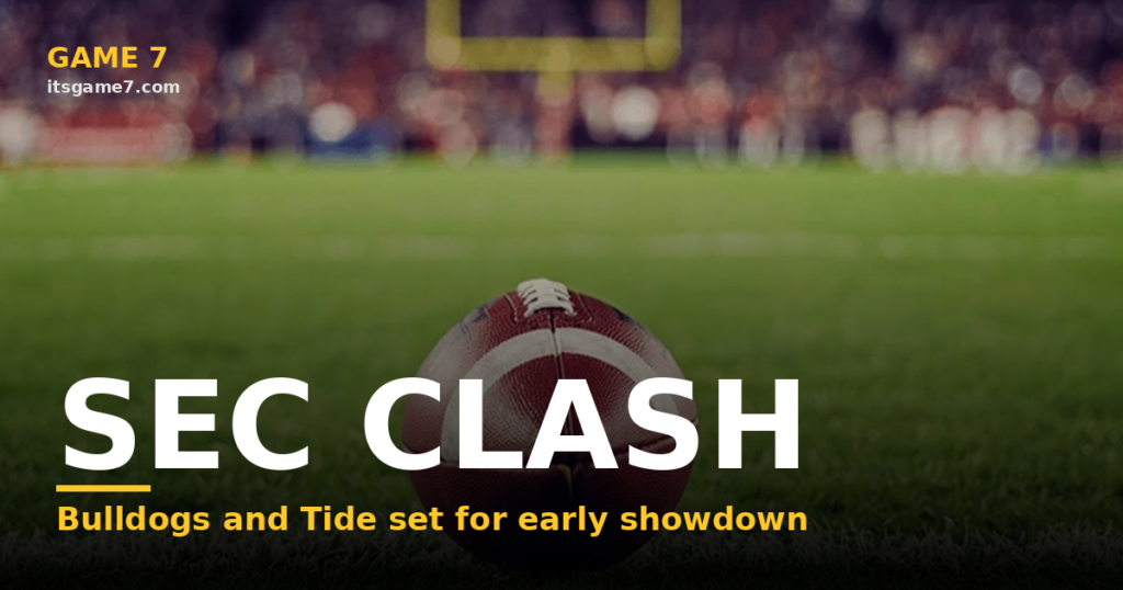 Georgia-Alabama Is Coming, And The SEC Title Race Starts Right Here