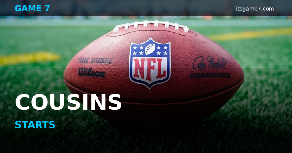Kirk Cousins Named Raiders Starter for Week 1 Season Opener 14