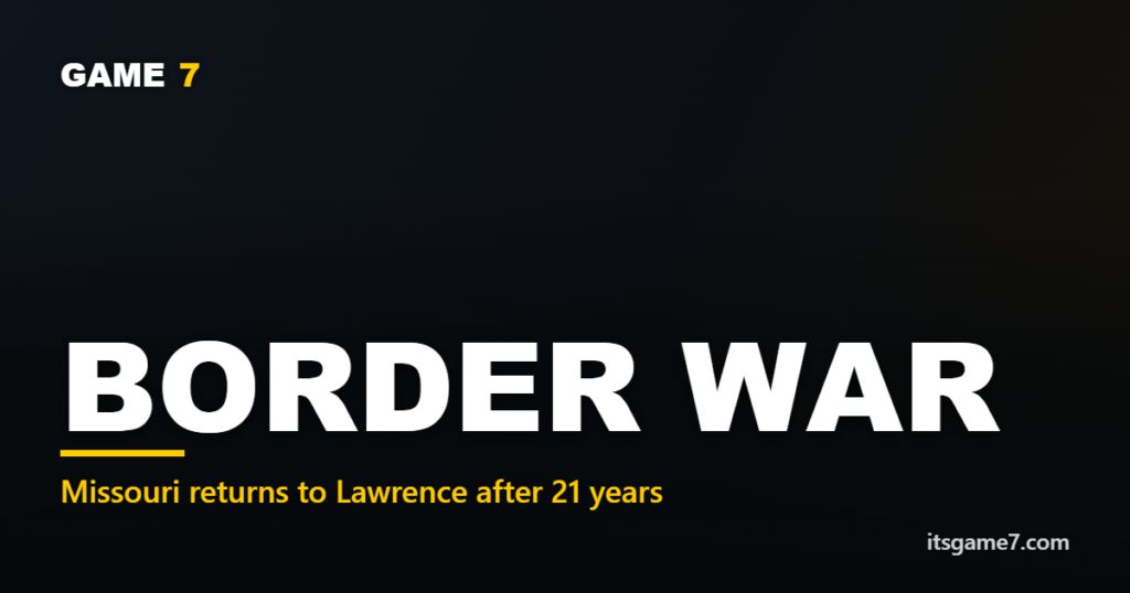 No. 23 Missouri at Kansas: Why the Border War Renewal Matters