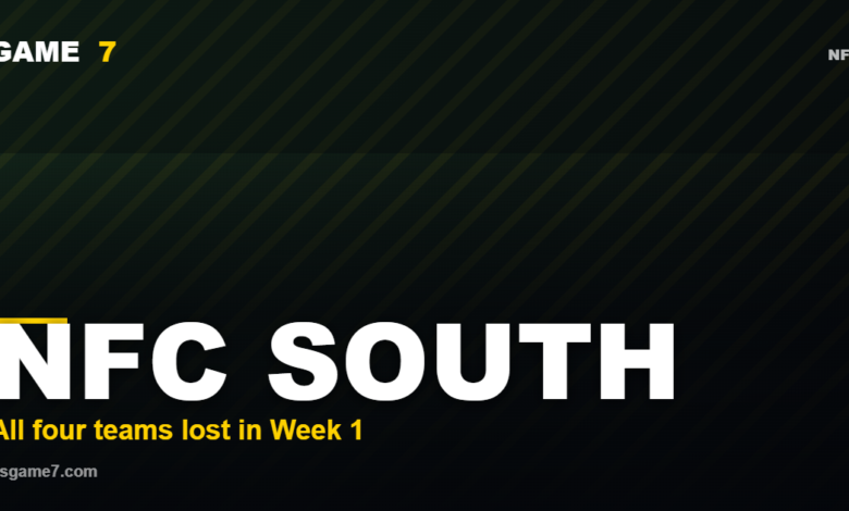 The Entire NFC South Went 0-4 in Week 1. What That Actually Means.